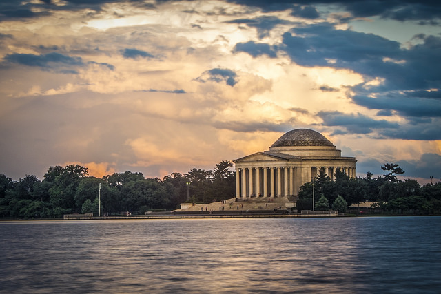 On the shore of the Tidal Basin in summer 2018. 