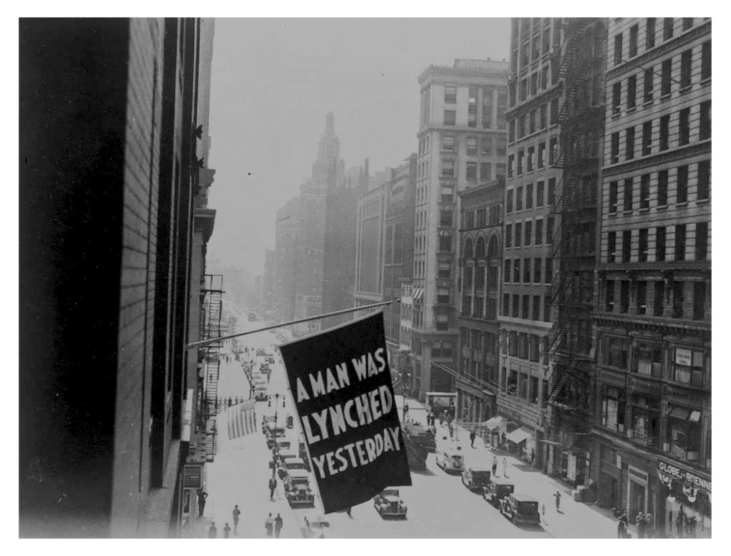 Between 1920 and 1938, the NAACP flew a flag outside its headquarters on Fifth Avenue in New York City.