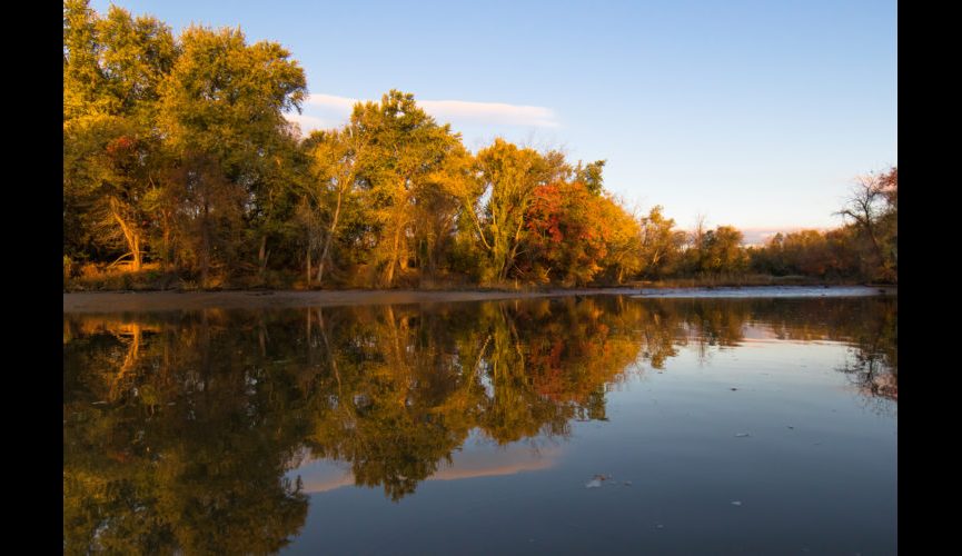 Fall on the Anacostia River, Washington DC.