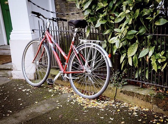 Red bicycle