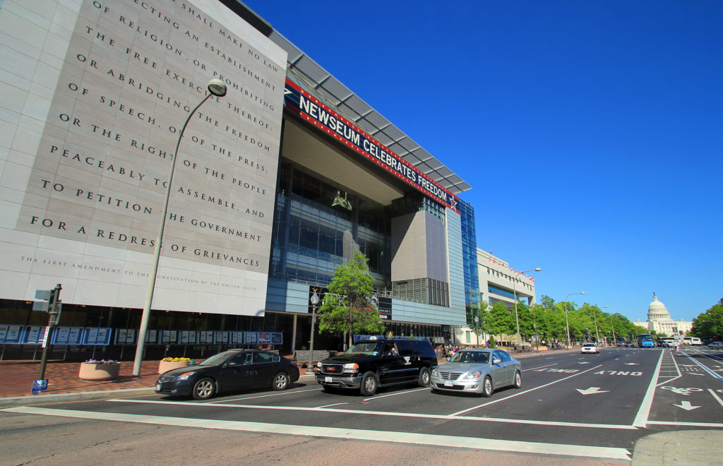 The Newseum on Pennsylvania Ave.