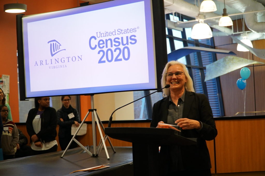 Census workers in Arlington at their 2020 kickoff (April 1, 2019).