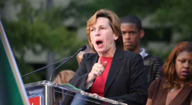 AFT President Randi Weingarten at the Washington Teachers Union Rally for Respect in 2009. 
