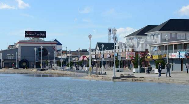 Hurricane Sandy damage at the Ocean City, Md., boardwalk. 
