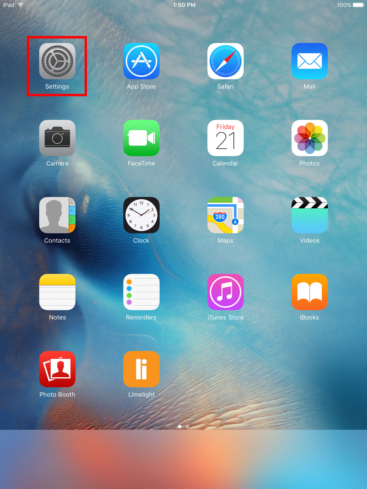 iPad - Settings
