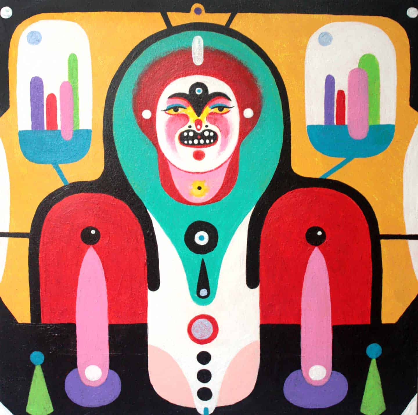 Baker Overstreet, Sucker Tricks, 2018. Acrylic on panel. Courtesy of the artist.