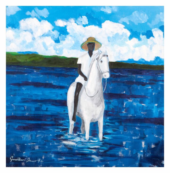 Jonathan Green, "White Pony", 1992. Morris Museum of Art, Augusta, Georgia. Courtesy of the artist.