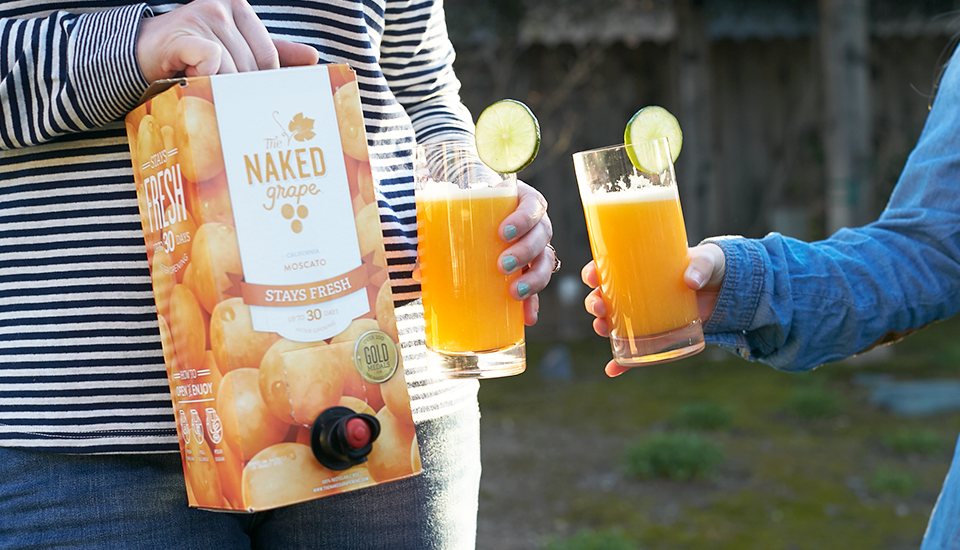 Peach Moscato Slush | The Naked Grape Wine
