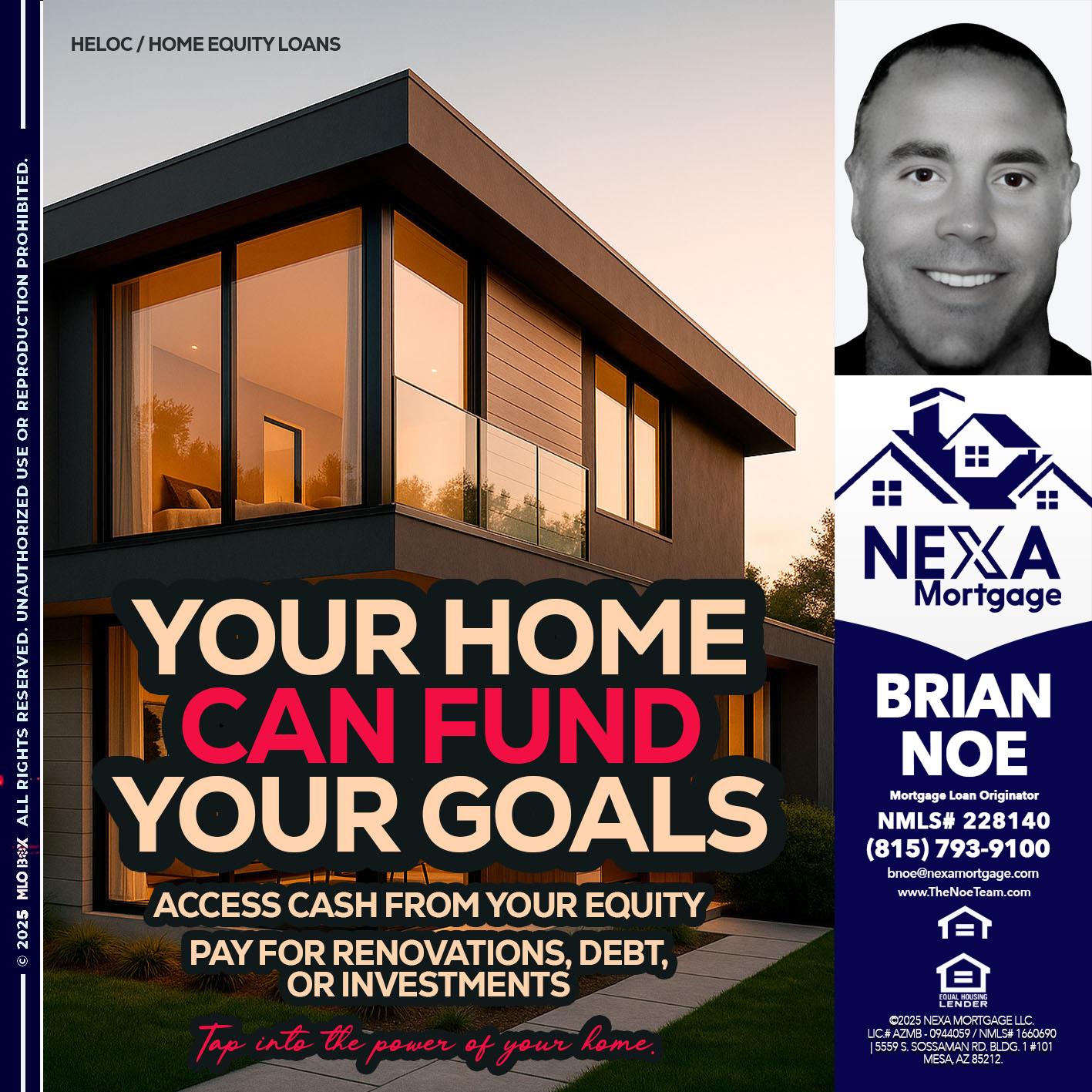 HELOC - Brian Noe -Mortgage Loan Originator