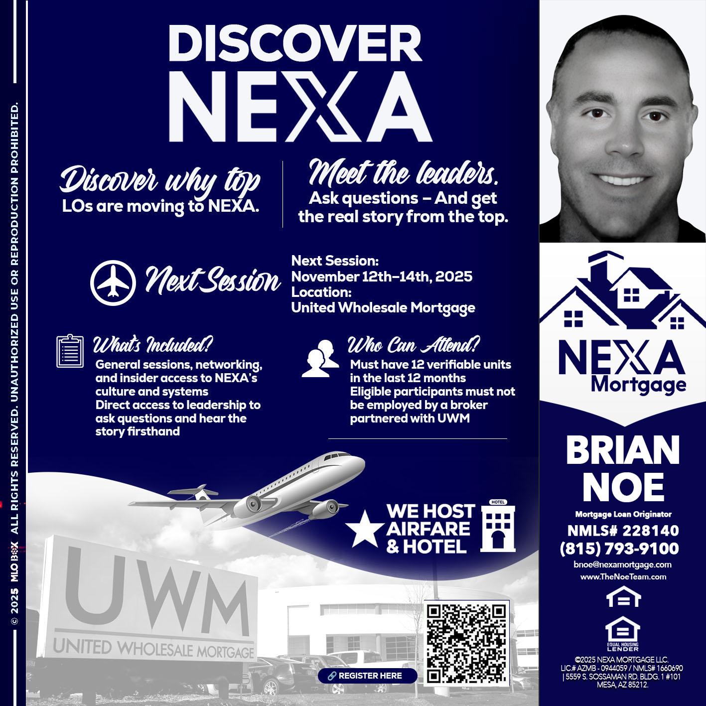 DISCOVER NEXA - Brian Noe -Mortgage Loan Originator