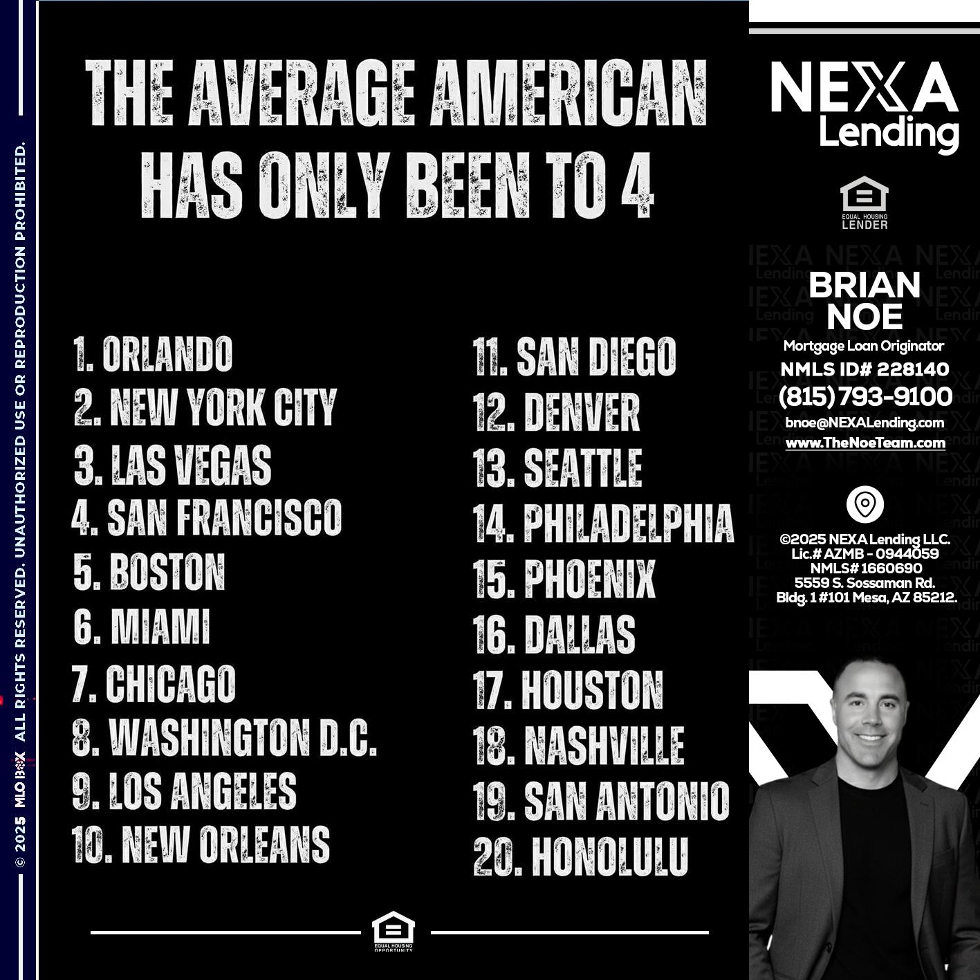 THE AVERAGE AMERICAN - Brian Noe -Mortgage Loan Originator