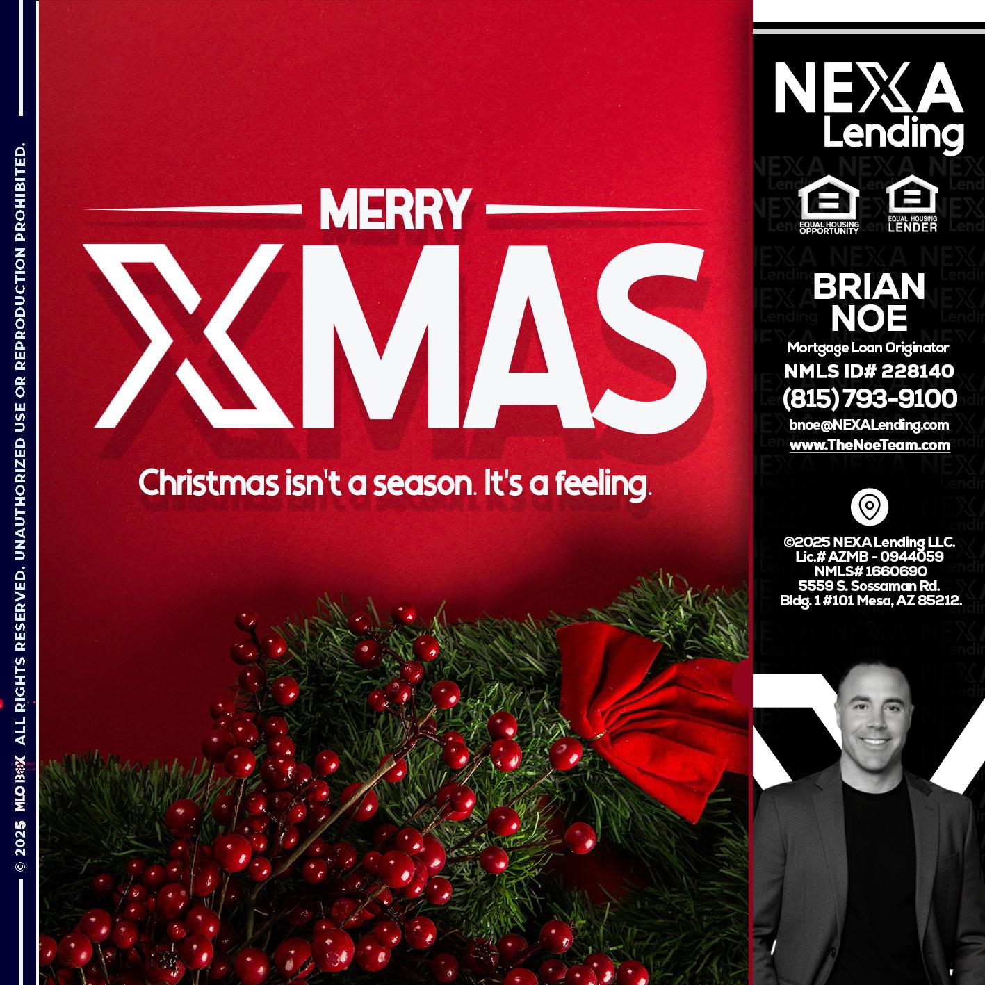 merry xmas - Brian Noe -Mortgage Loan Originator