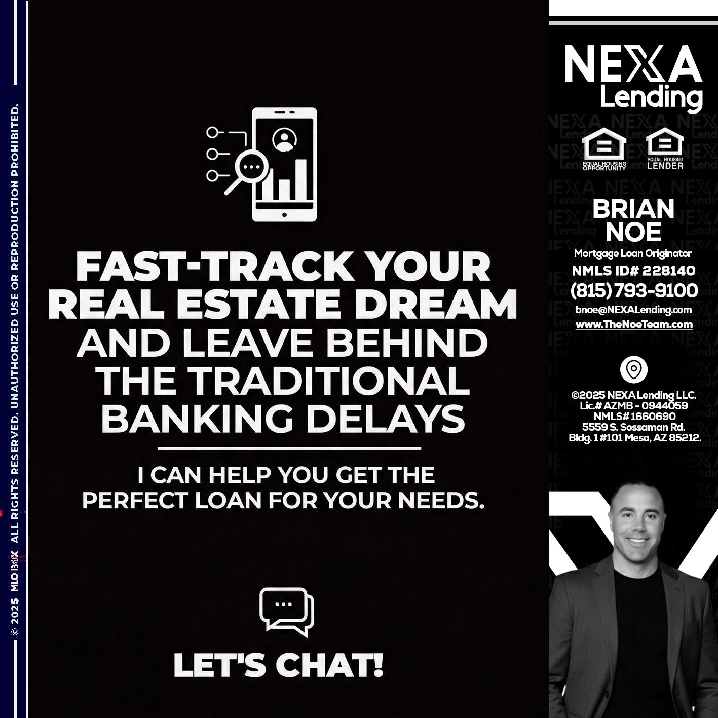 FAST TRACK - Brian Noe -Mortgage Loan Originator