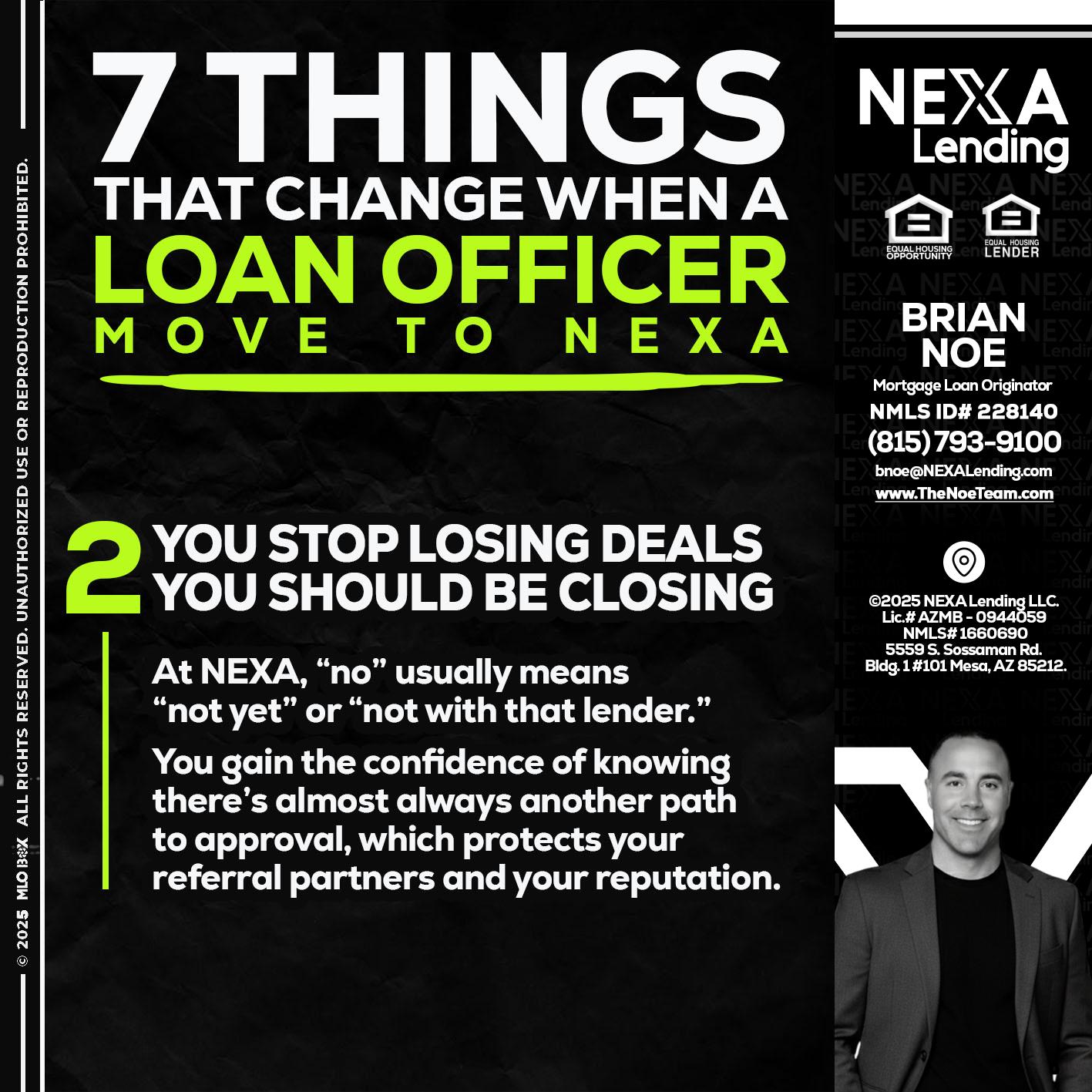 7 THINGS (2) - Brian Noe -Mortgage Loan Originator