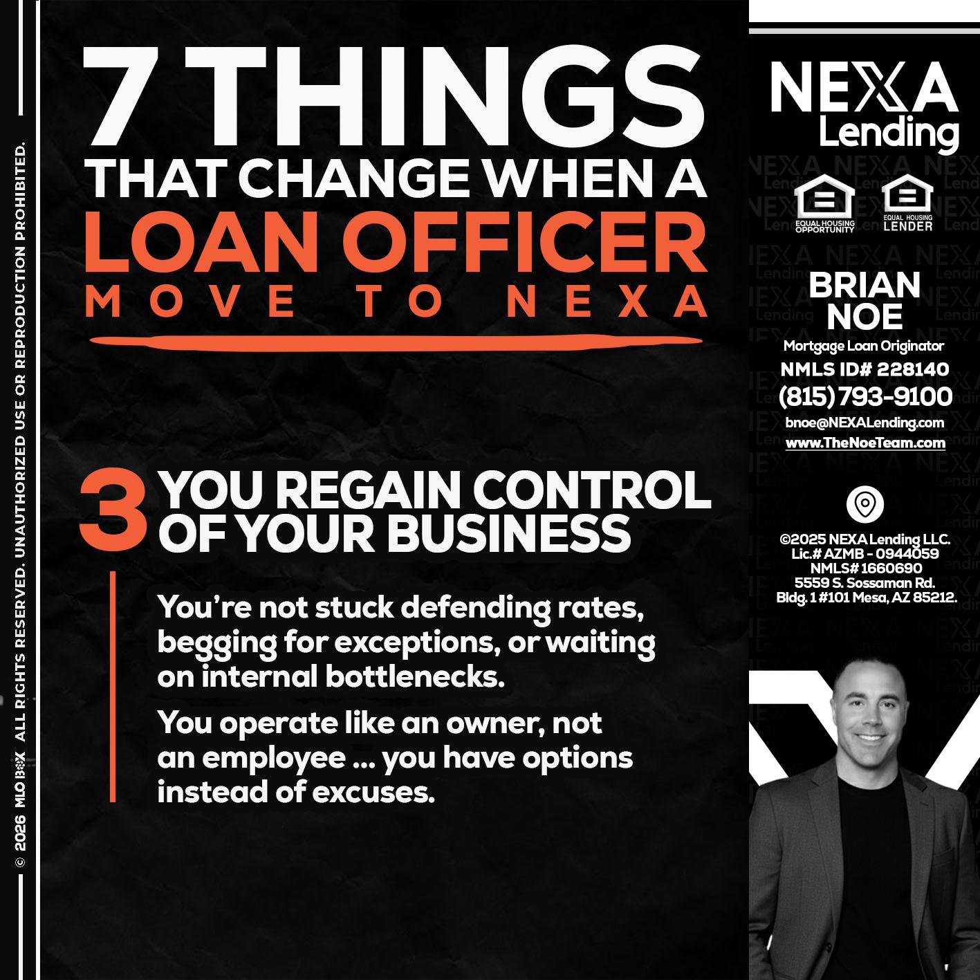 7 things (3) - Brian Noe -Mortgage Loan Originator