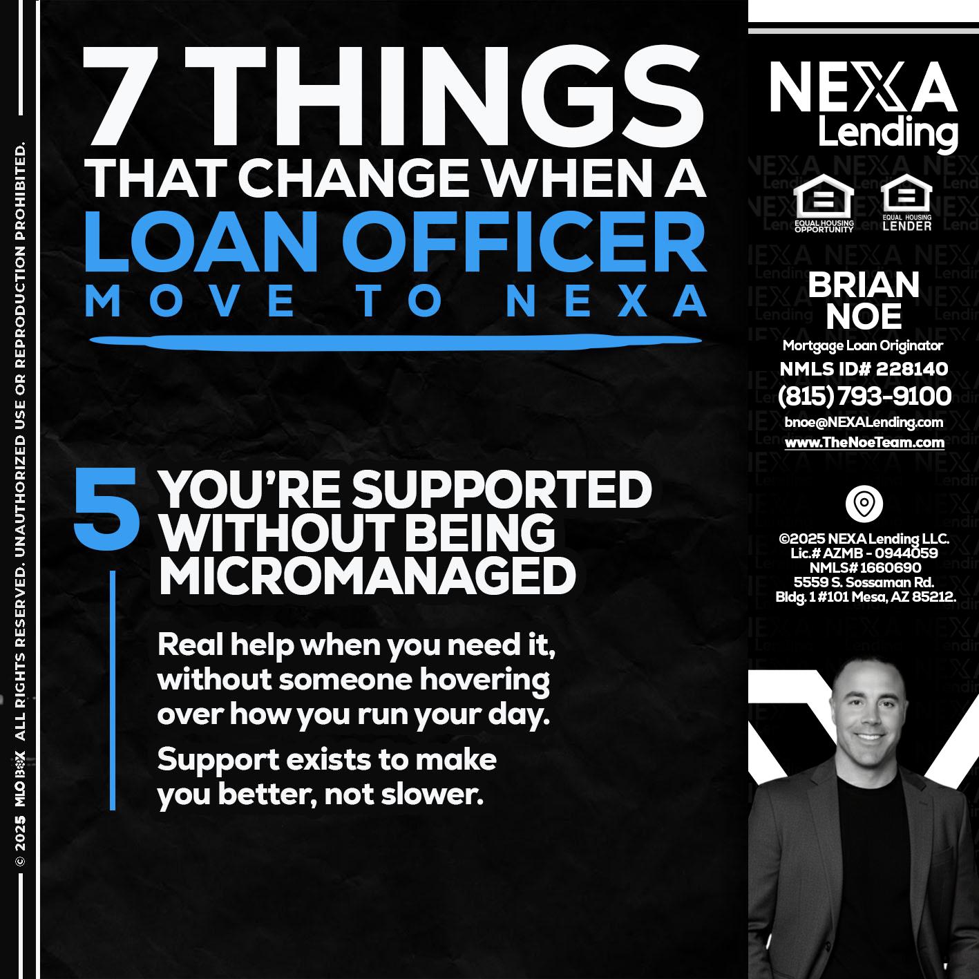 7 THINGS (5) - Brian Noe -Mortgage Loan Originator