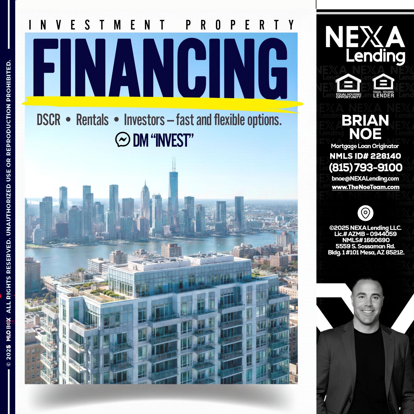 FINANCING - Brian Noe -Mortgage Loan Originator