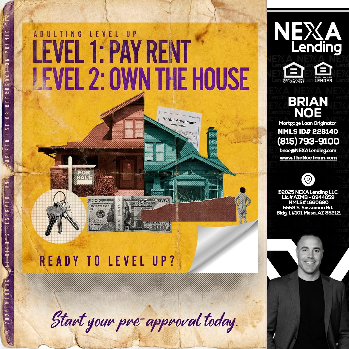 LEVEL 1 - Brian Noe -Mortgage Loan Originator