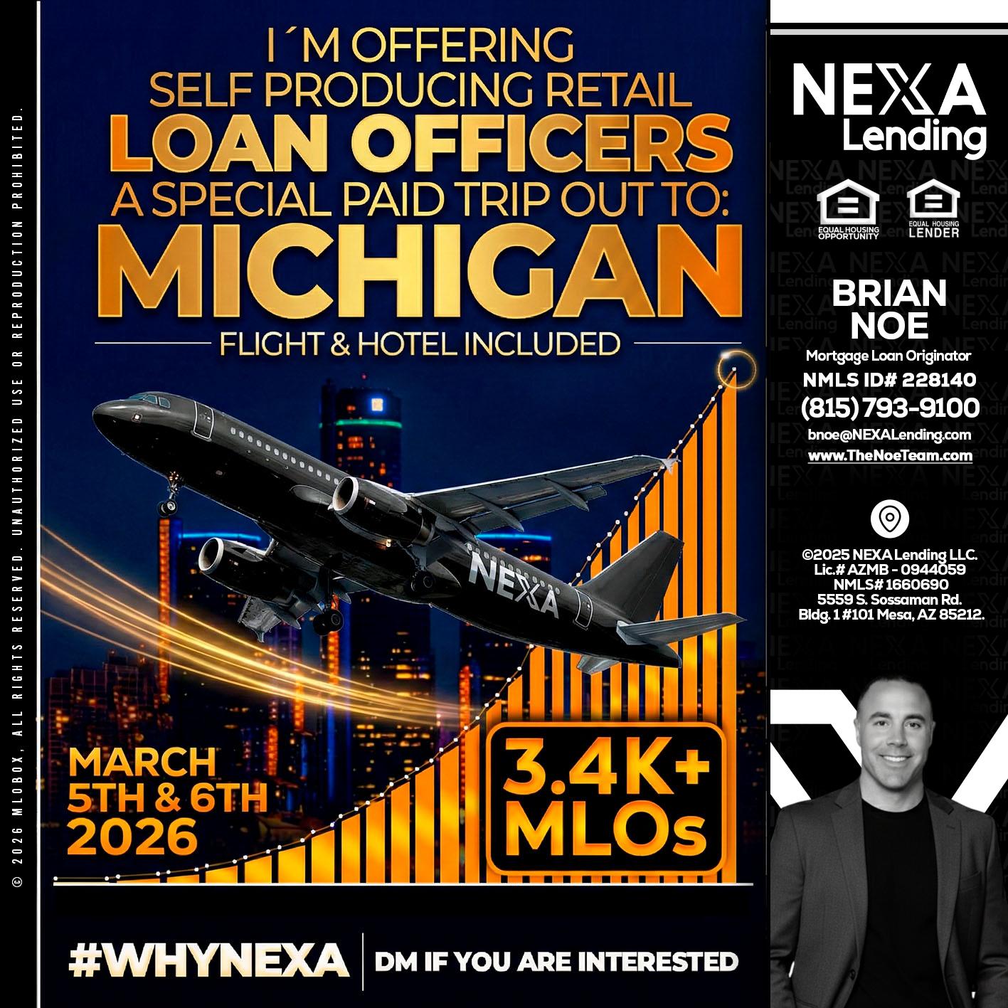 MICHIGAN - Brian Noe -Mortgage Loan Originator