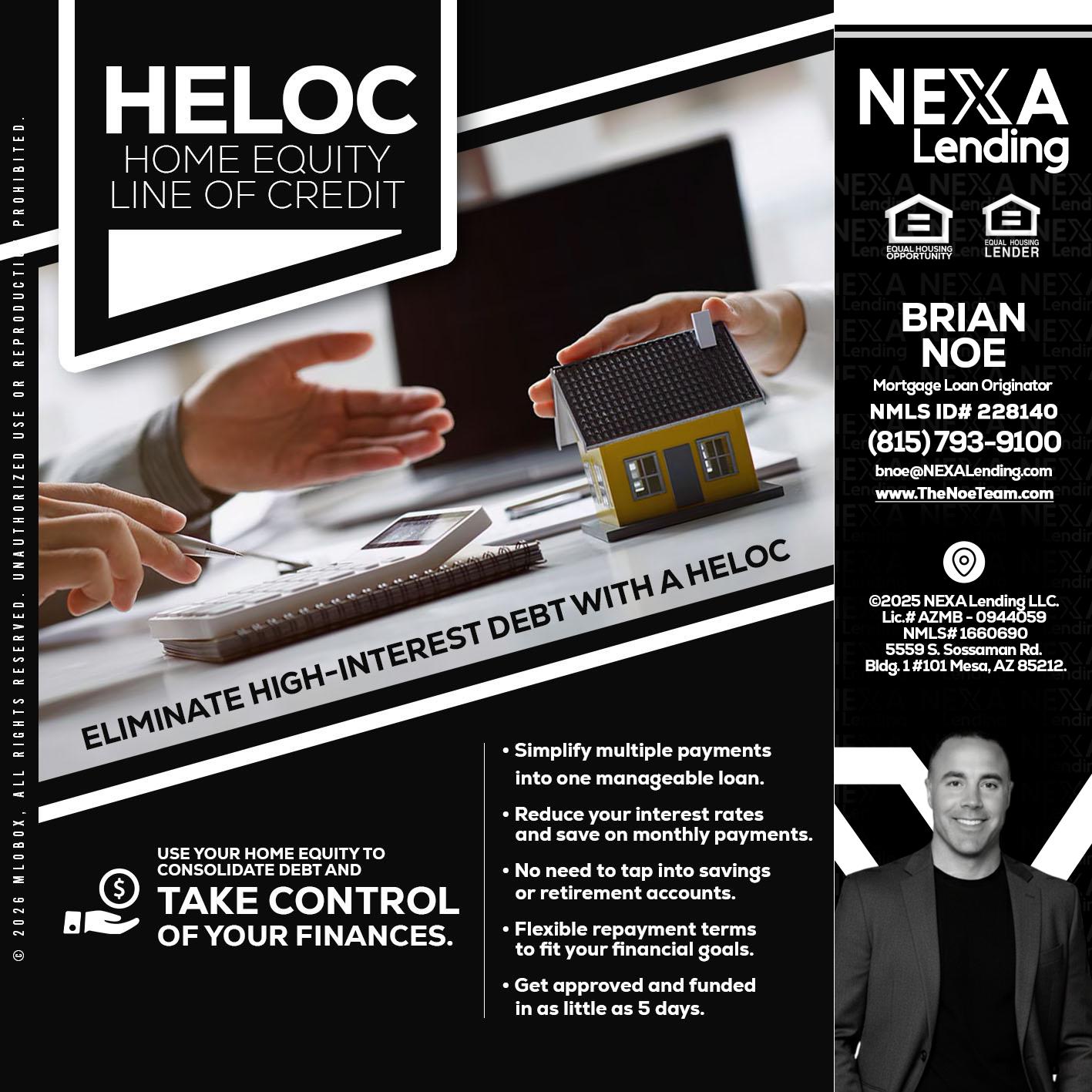 HELOC - Brian Noe -Mortgage Loan Originator