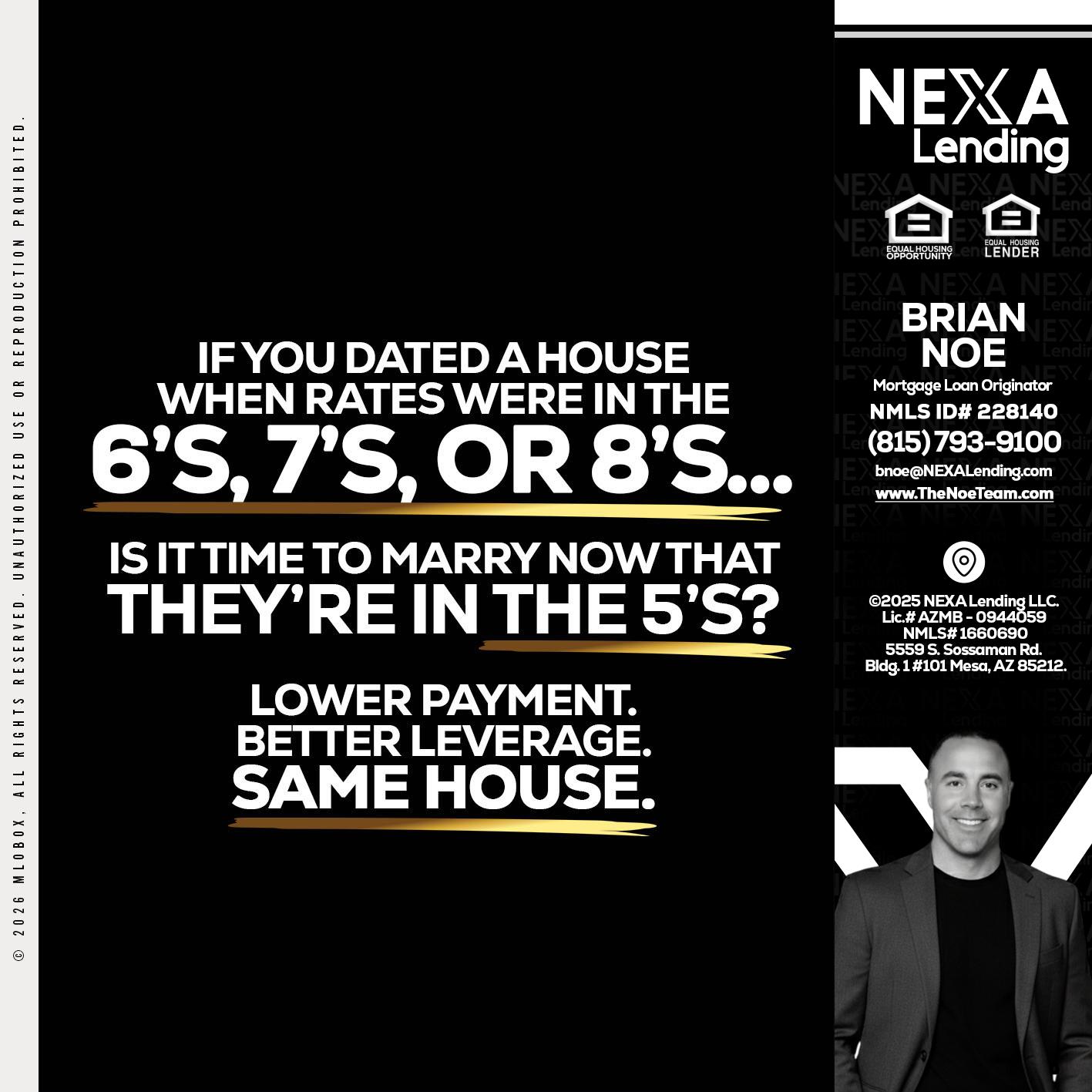 if you dated a house - Brian Noe -Mortgage Loan Originator