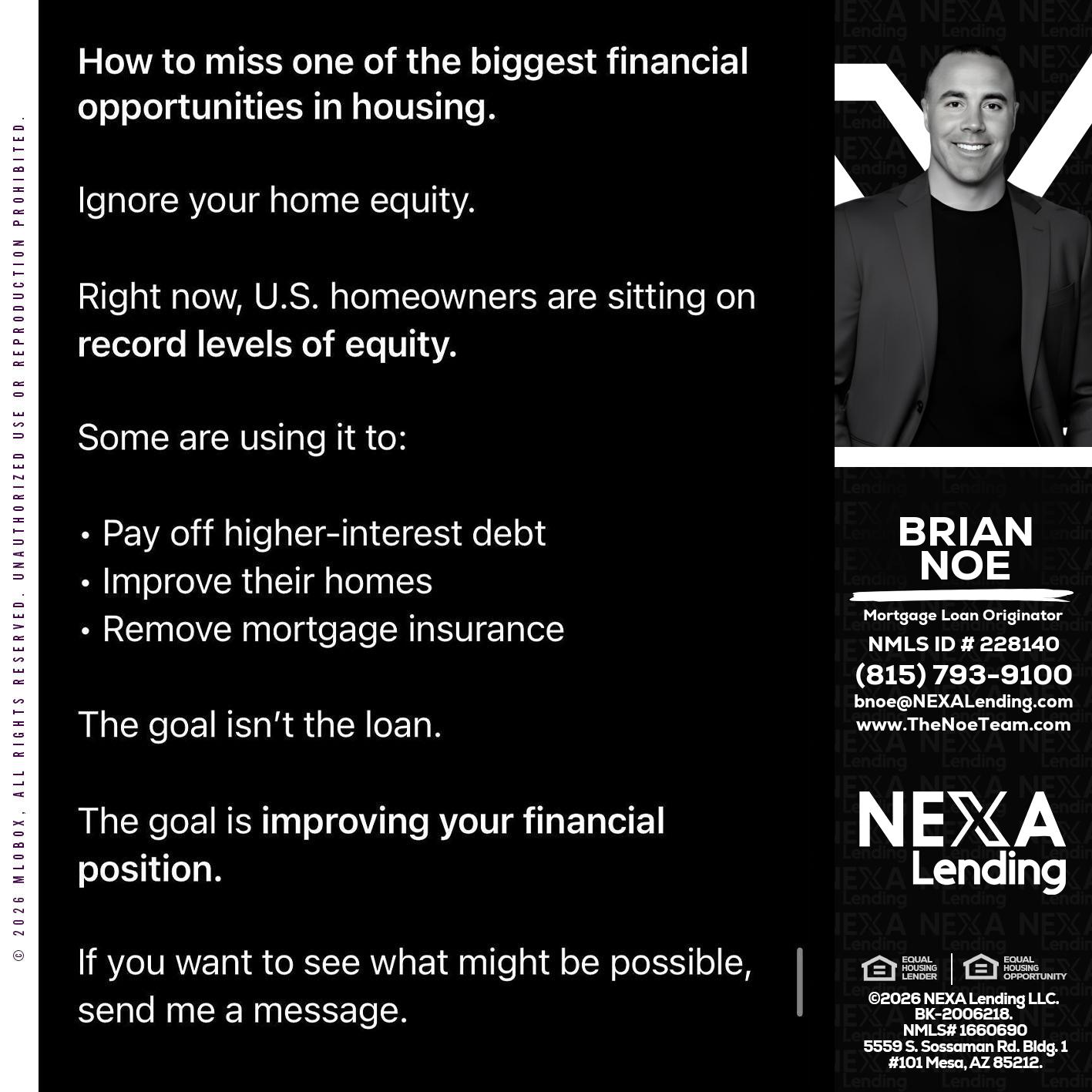 how to miss - Brian Noe -Mortgage Loan Originator