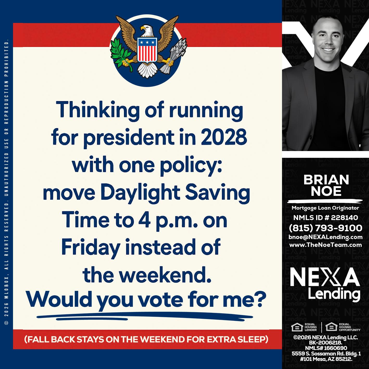 THINKING OF RUNING - Brian Noe -Mortgage Loan Originator