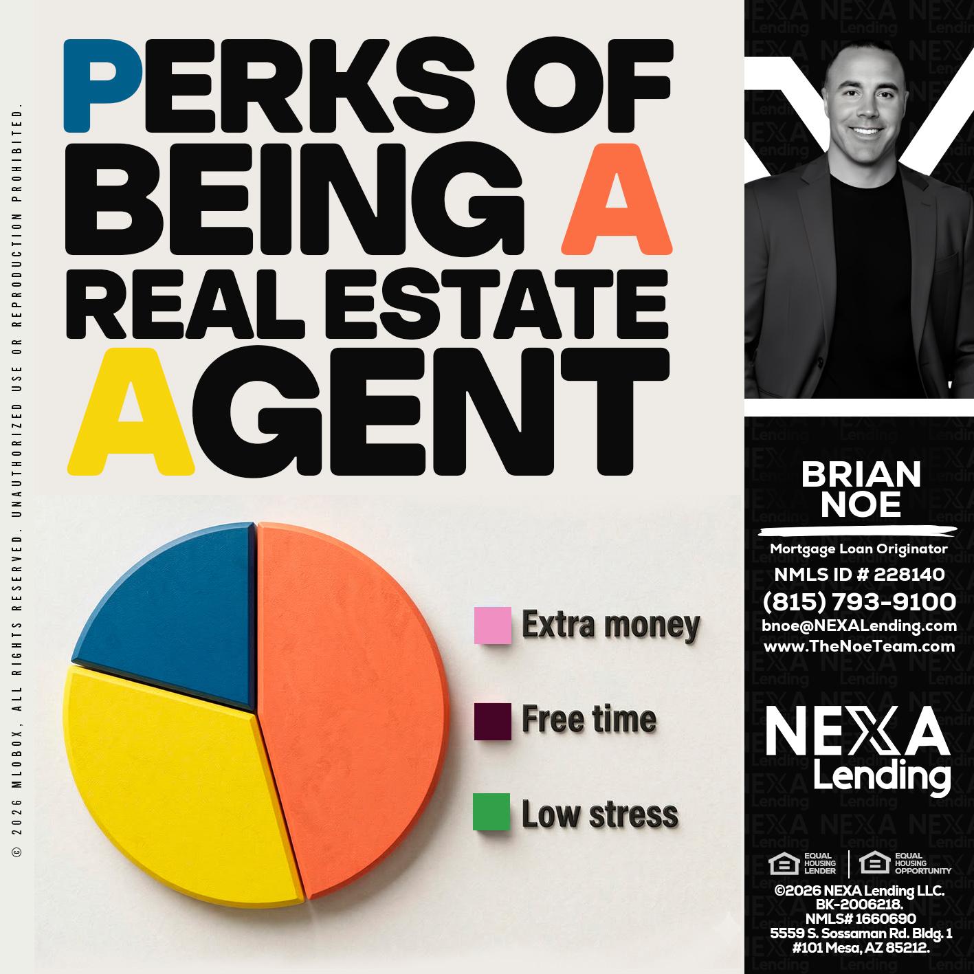 PERKS OF BEING - Brian Noe -Mortgage Loan Originator