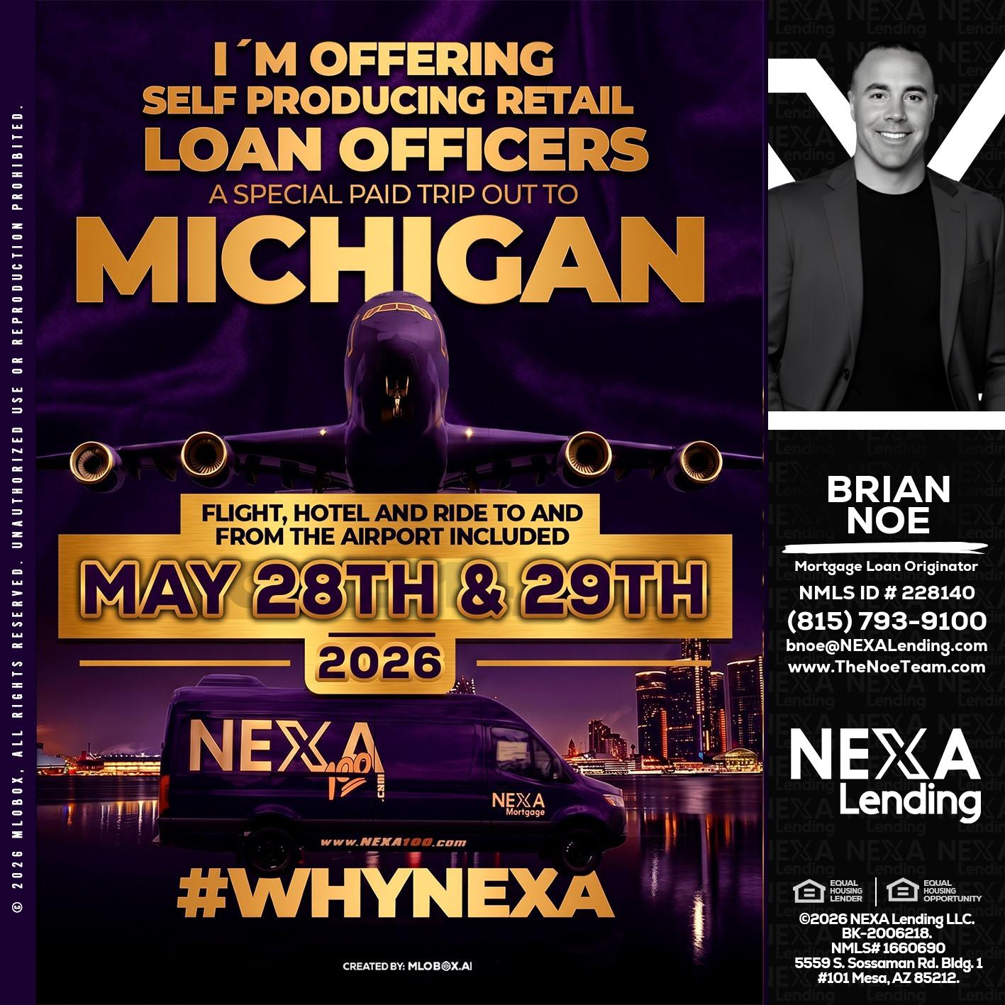 MICHIGAN - Brian Noe -Mortgage Loan Originator