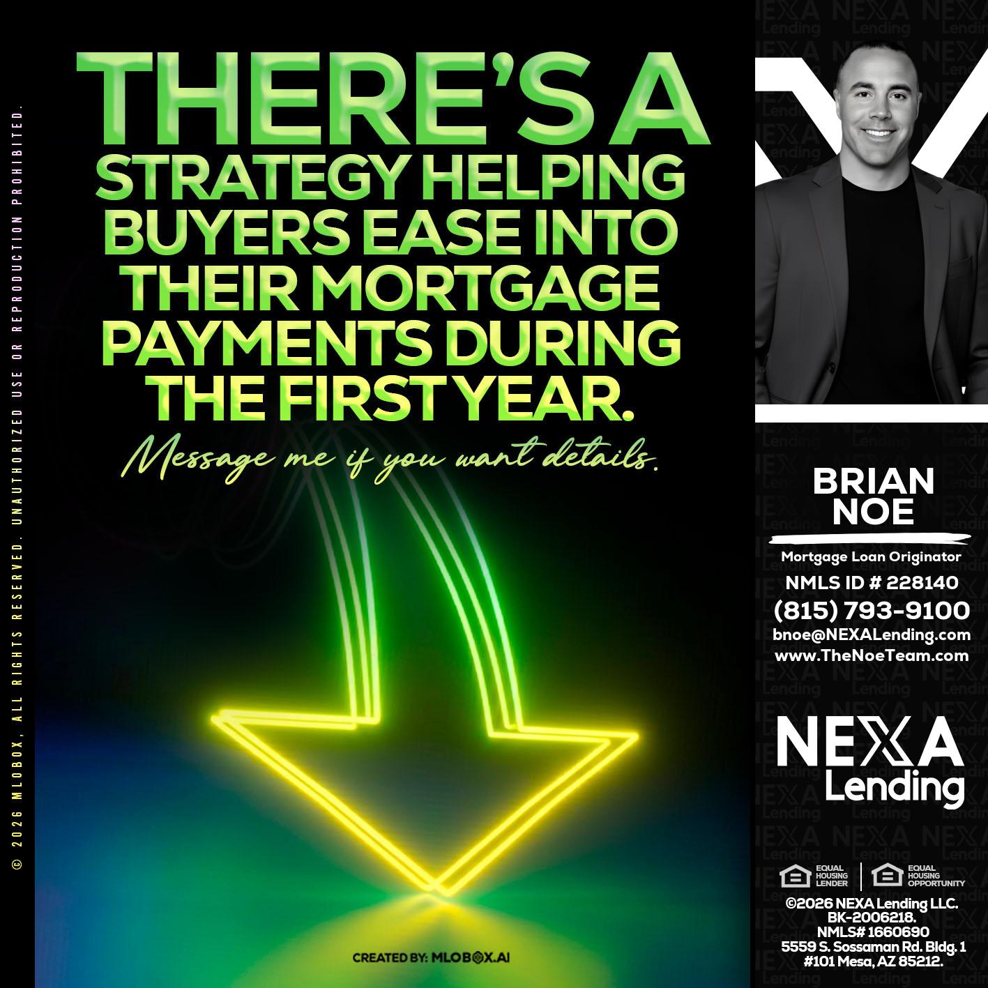 THERES A STATEGY - Brian Noe -Mortgage Loan Originator