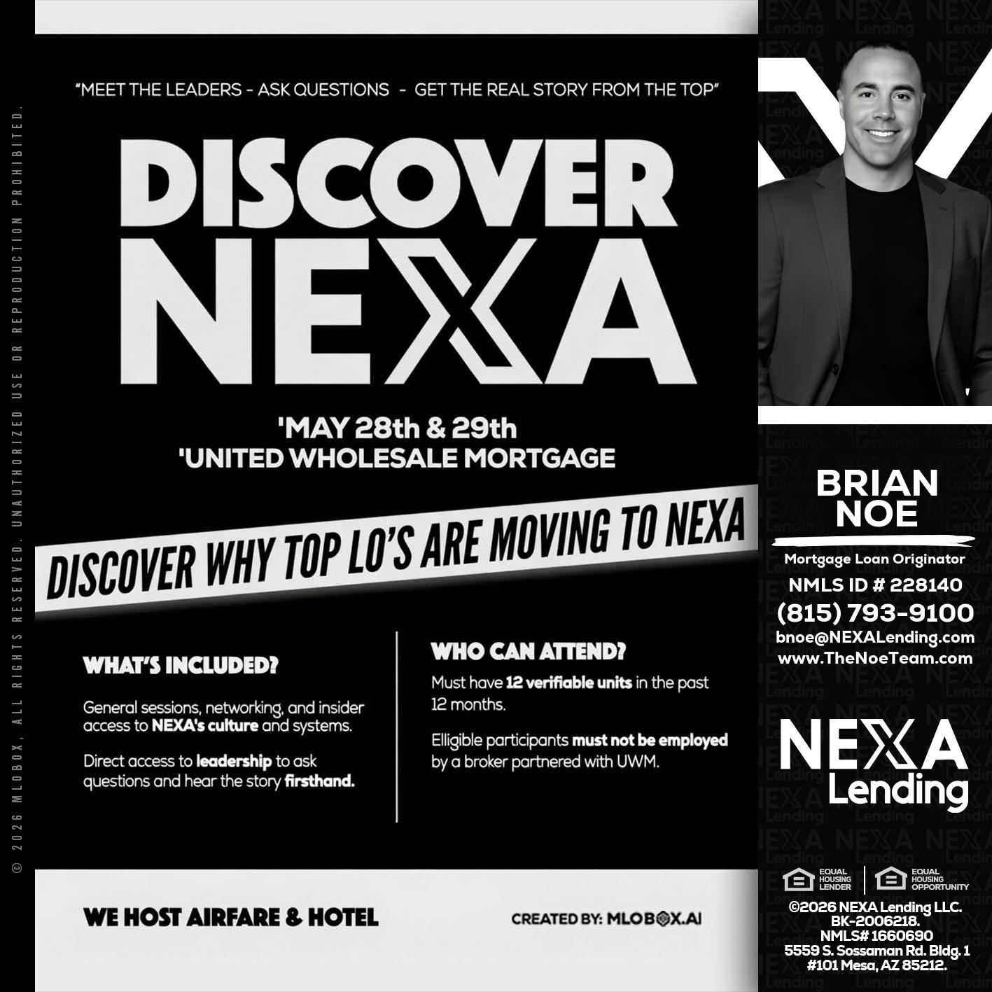 DISCOVER NEXA - Brian Noe -Mortgage Loan Originator