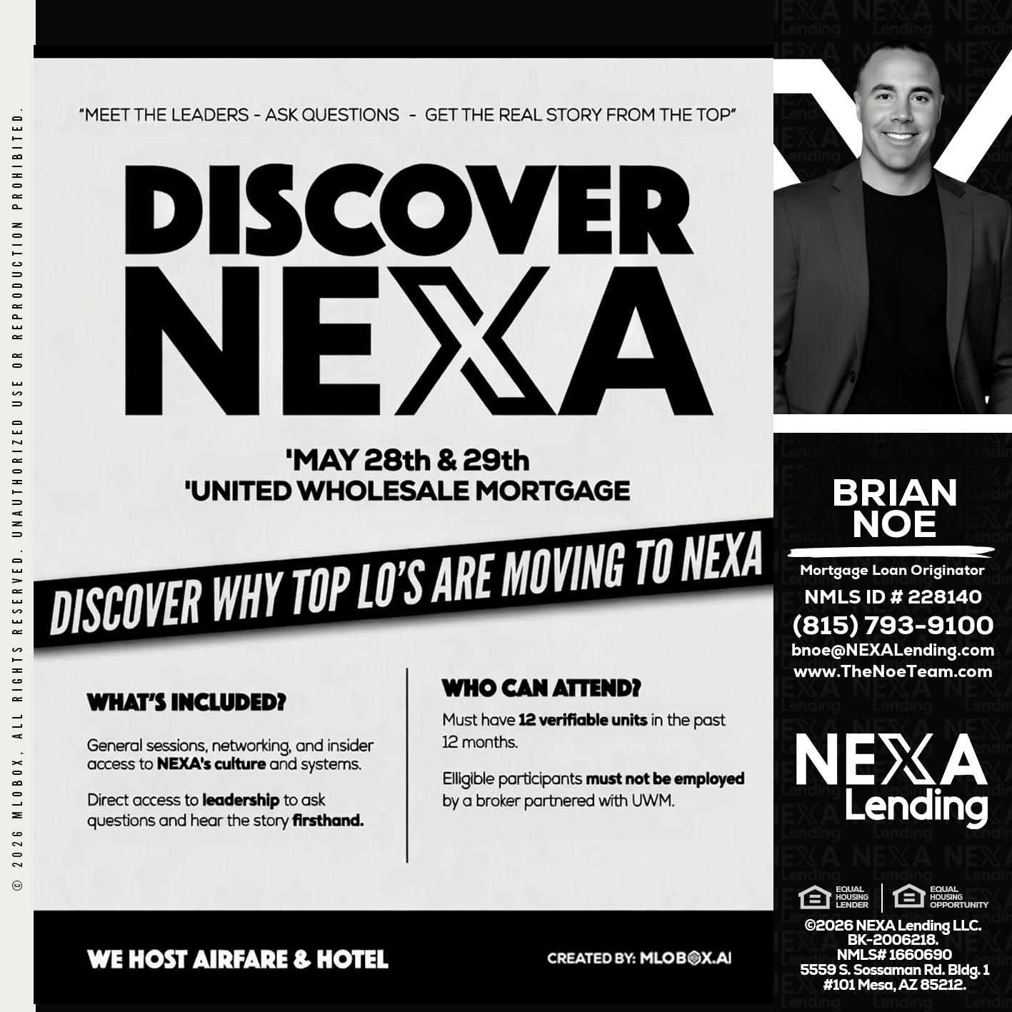 DISCOVER NEXA - Brian Noe -Mortgage Loan Originator