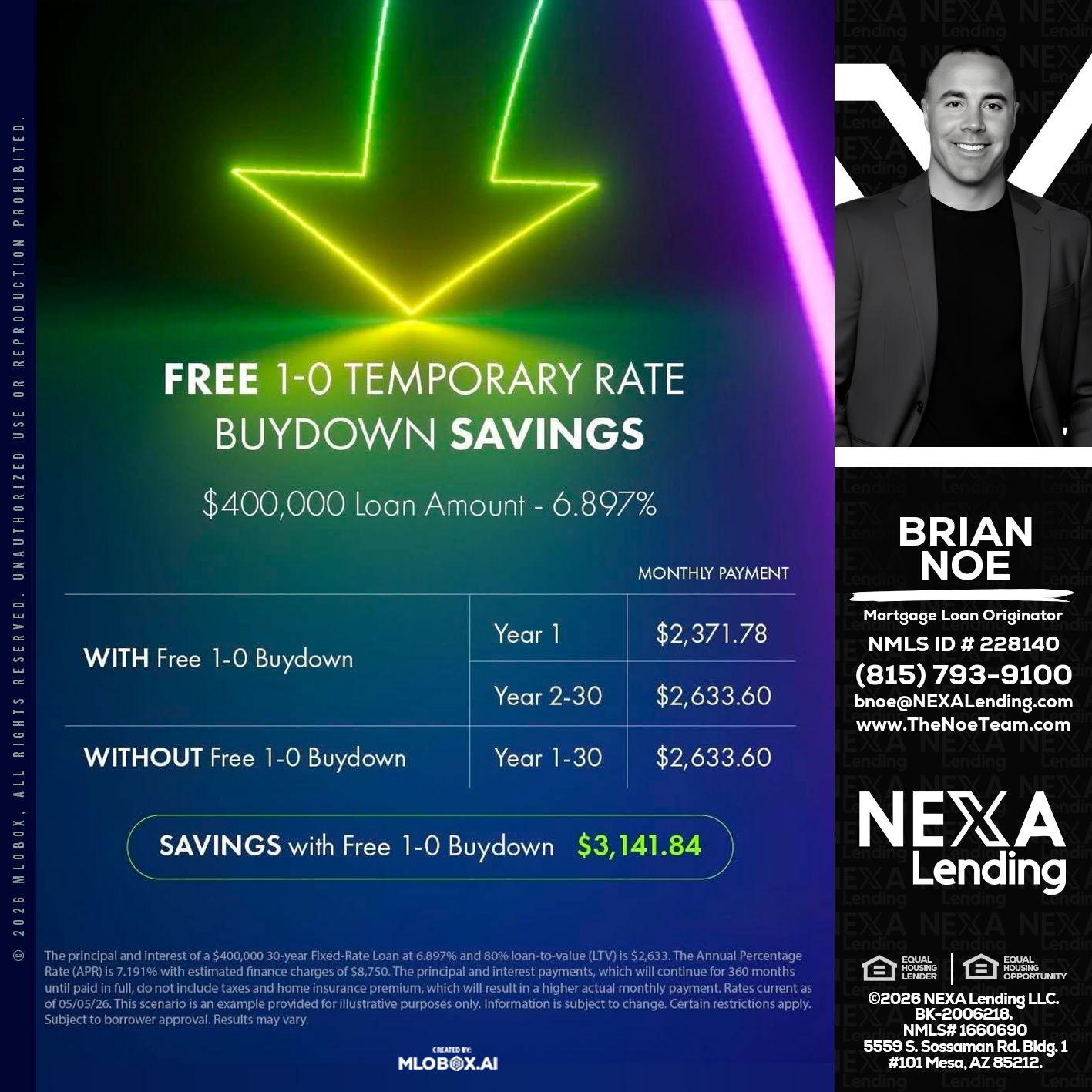 BUYDOWN - Brian Noe -Mortgage Loan Originator