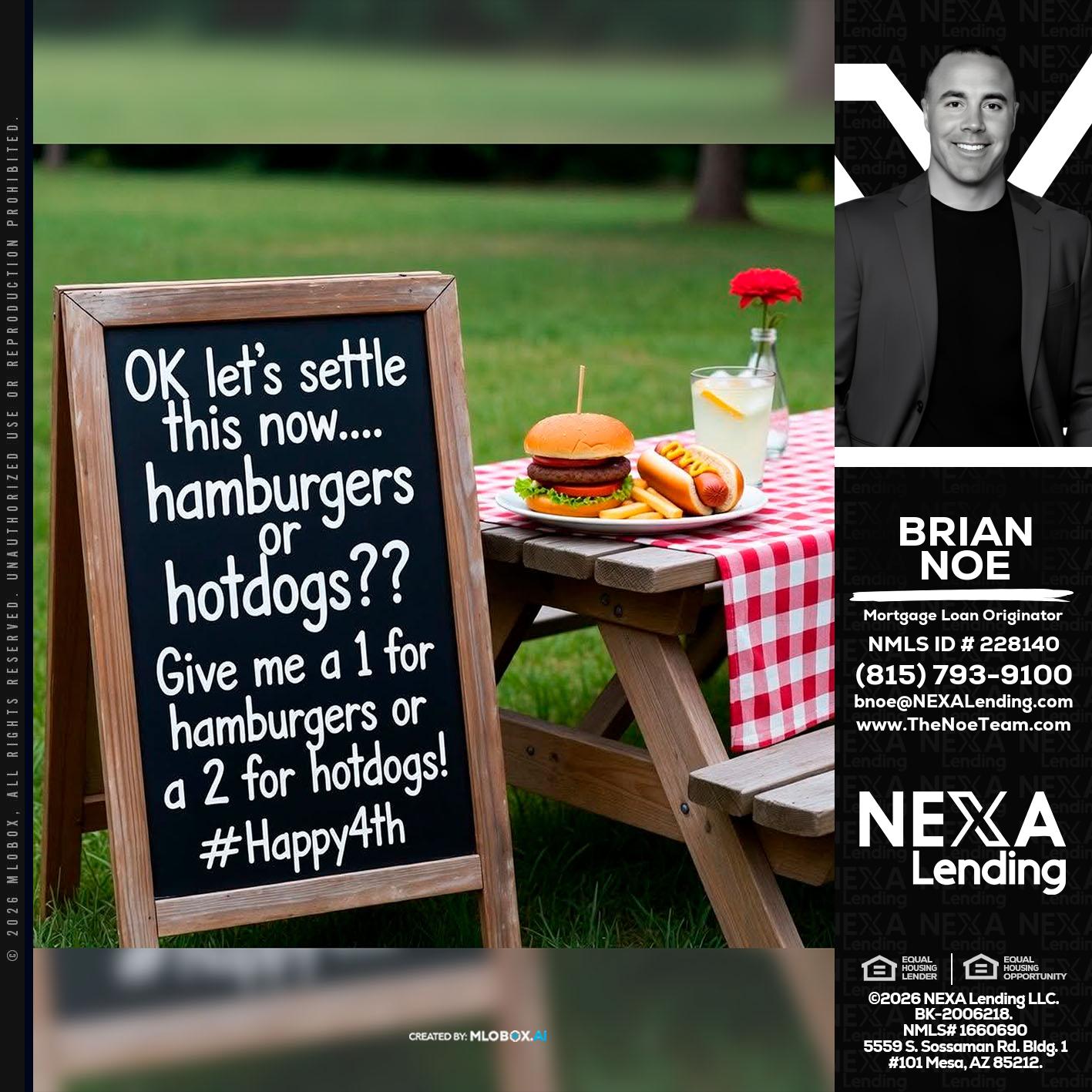 let settle this - Brian Noe -Mortgage Loan Originator