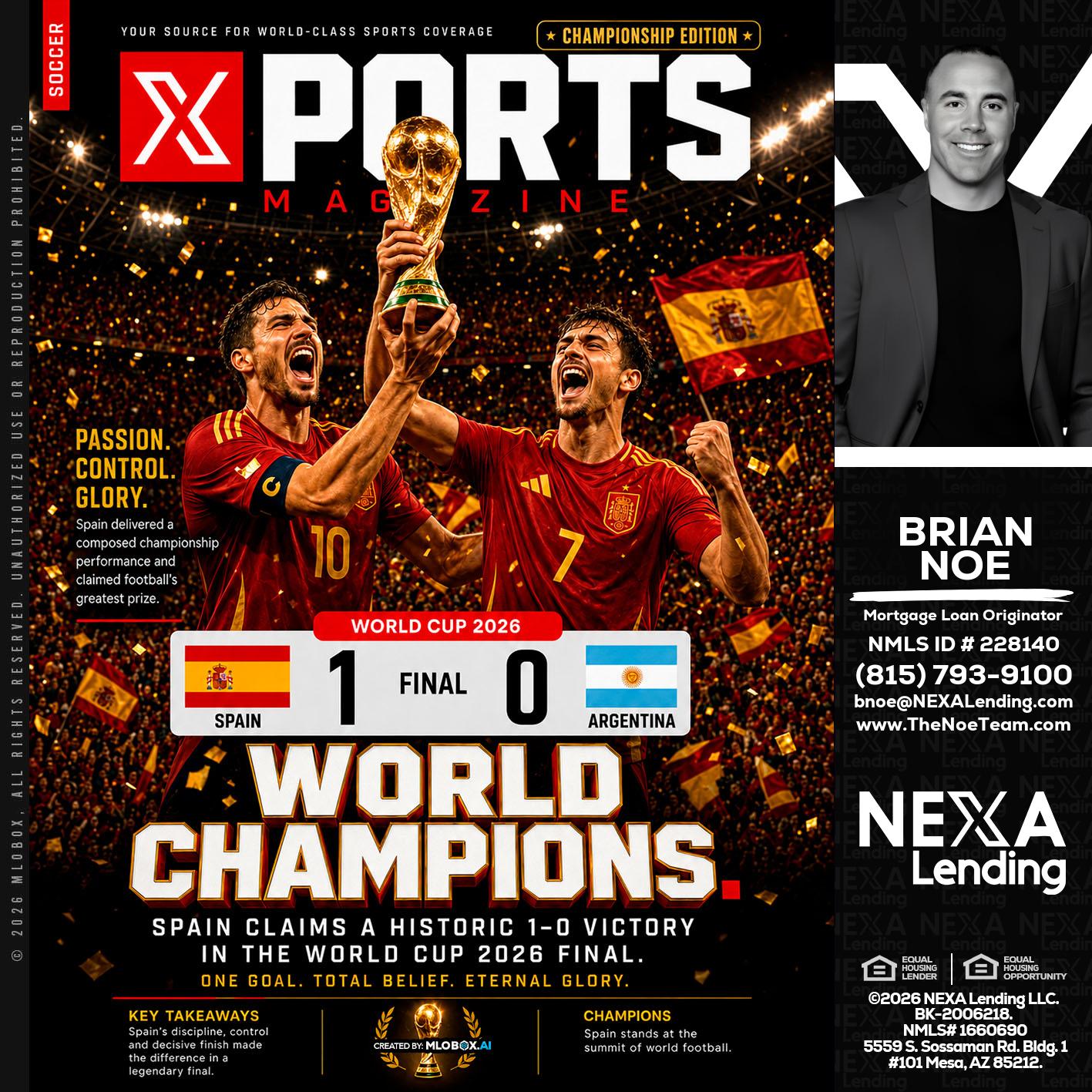 SPAIN CHAMPION - Brian Noe -Mortgage Loan Originator