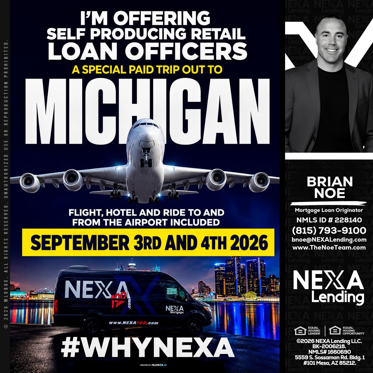 MICHIGAN - Brian Noe -Mortgage Loan Originator