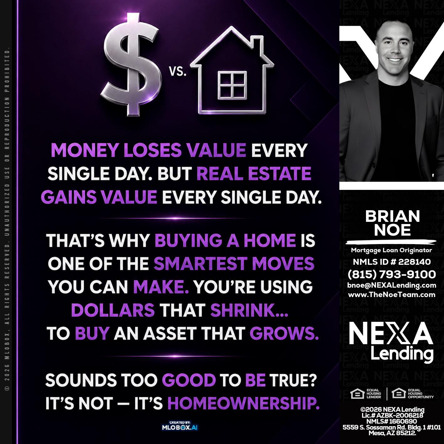 MONEY LOSES - Brian Noe -Mortgage Loan Originator