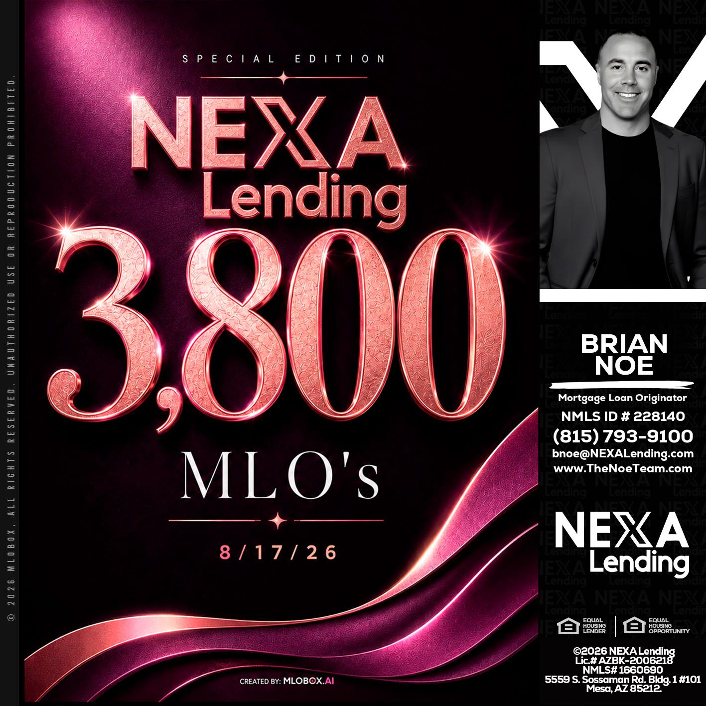 3800 MLOs - Brian Noe -Mortgage Loan Originator