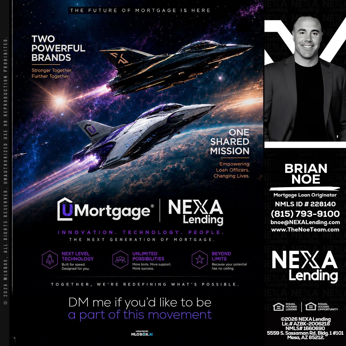 U Mortgage + NEXA lending - Brian Noe -Mortgage Loan Originator