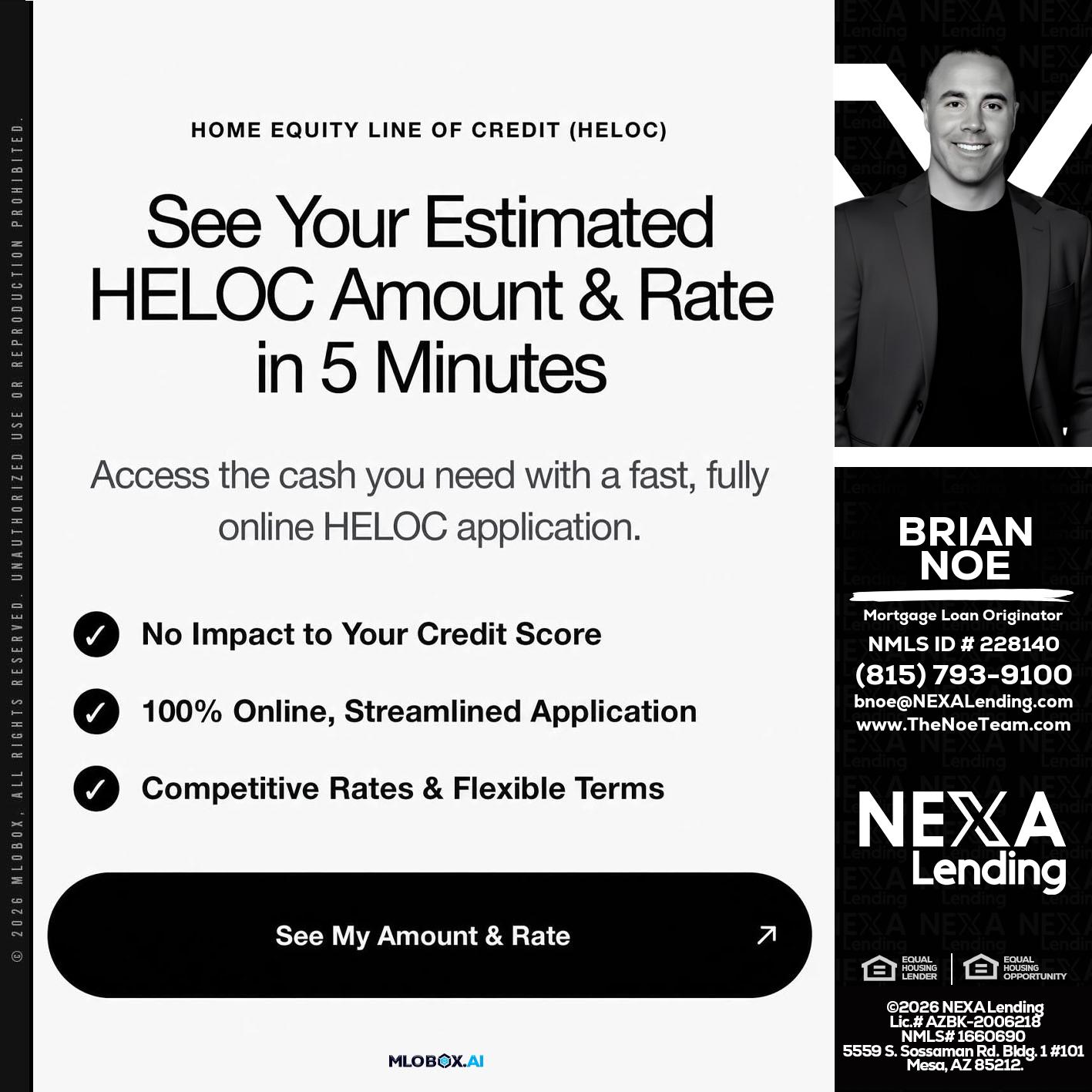HELOC - Brian Noe -Mortgage Loan Originator