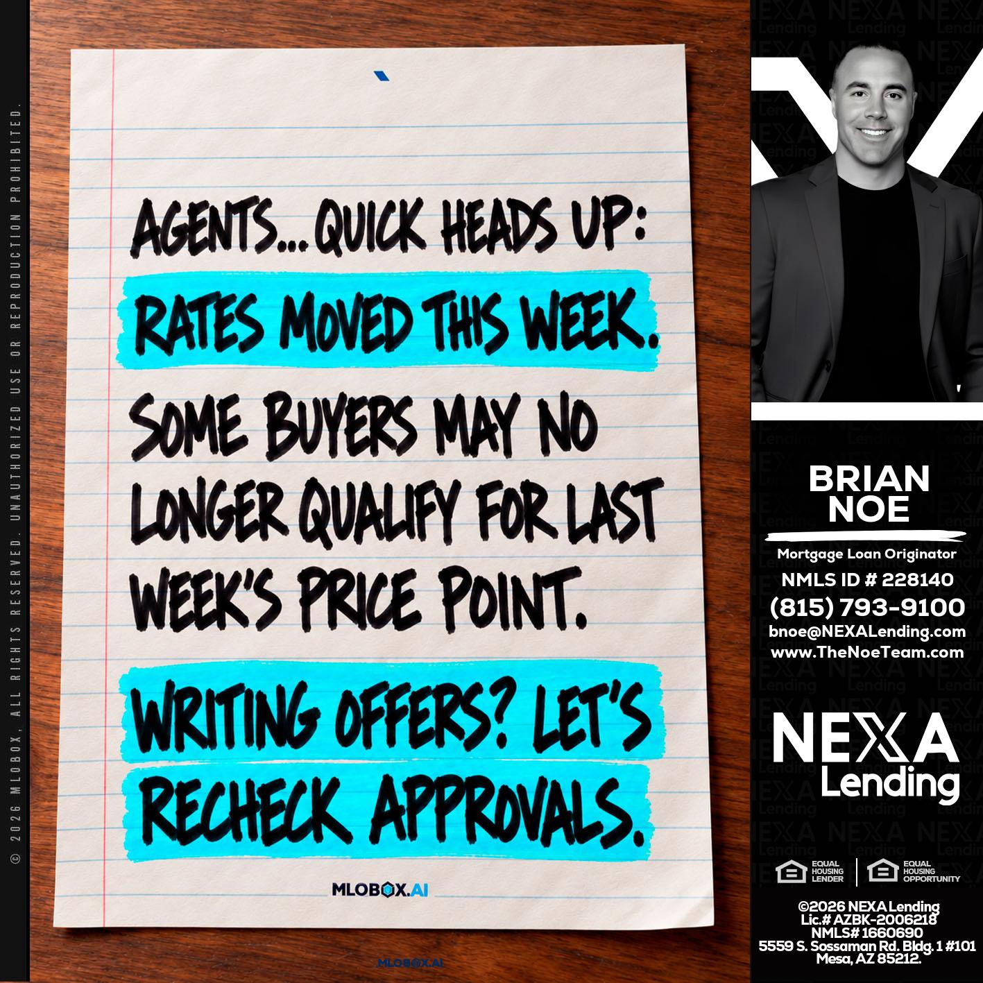 AGENTS - Brian Noe -Mortgage Loan Originator