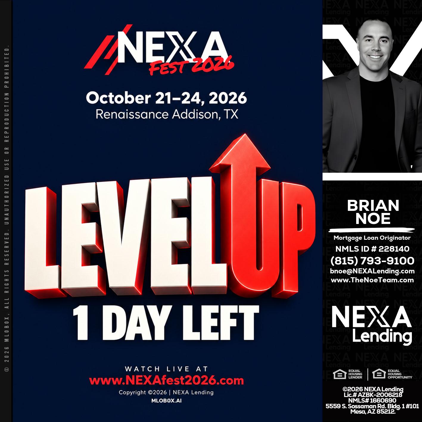 LEVEL UP - Brian Noe -Mortgage Loan Originator