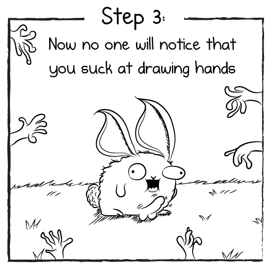 How to draw hands in three easy steps The Oatmeal