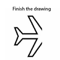 Finish the drawing. It is NOT a plane!
