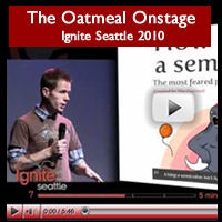 The Oatmeal Onstage at Ignite Seattle