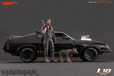 FIGURINE 1/18 MAD MAX ET CHIEN VROOM PEINT FOR AUTOART MATTEL
