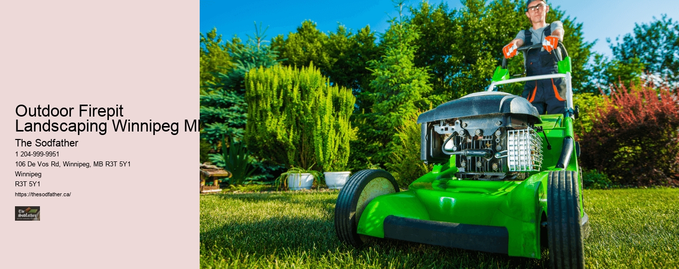 Outdoor Firepit Landscaping Winnipeg MB