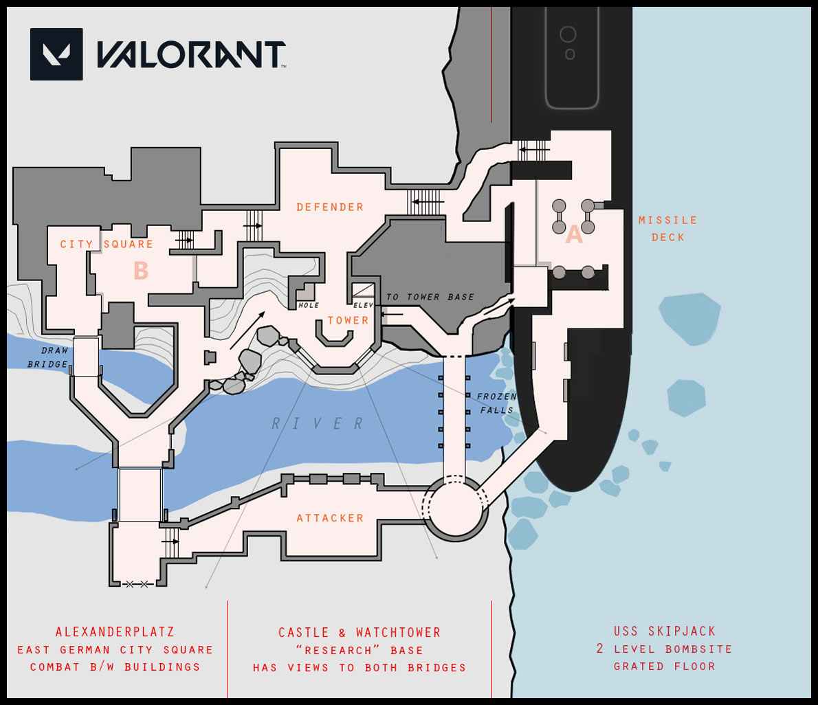 The new map, Icebox, to be released with VALORANT Act III VALORANT