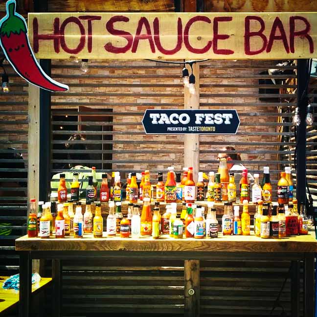 Taco Fest Hot Sauce Bar