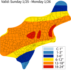 11219 jan 25  2026 snow forecast